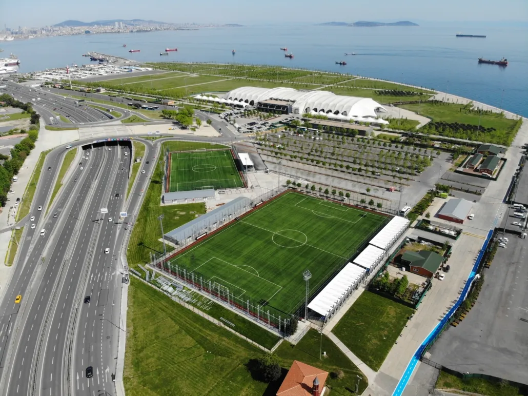 Yenikapı spor kompleksi havadan görünüm